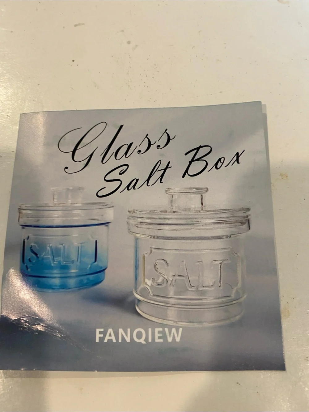 NIB Glass Salt Box/Salt Cellar